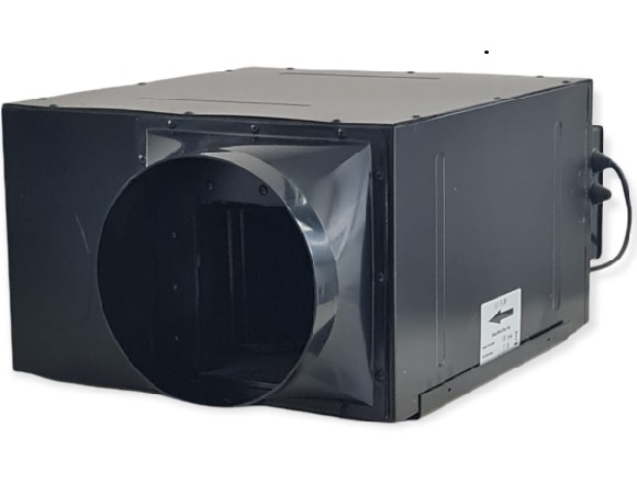 Caja Acustica centrifuga HCC-200P. 220V. 210 W. 840 m3h. 35 mmcda. 61 dBa. 8